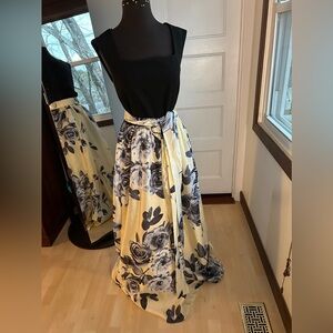 Floor length floral gown